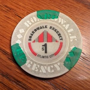 Boardwalk Regency Casino $1 Casino Chip Atlantic City New Jersey NJ